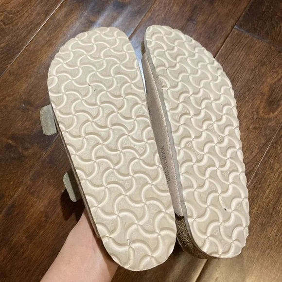 Birkenstock Arizona washed Metallic light pink size 39 L8/ M6 EUC - Picture 5 of 7